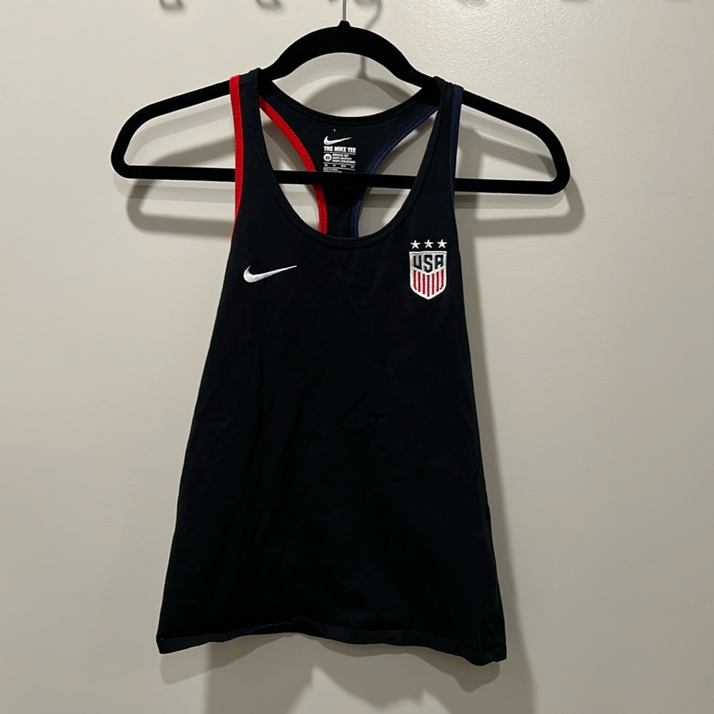 Nike USA soccer racer back tank top